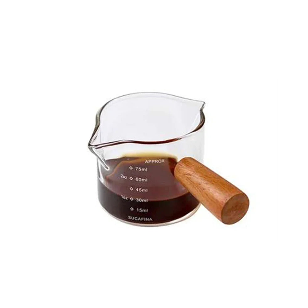 Mesure à Café en Verre & Bois