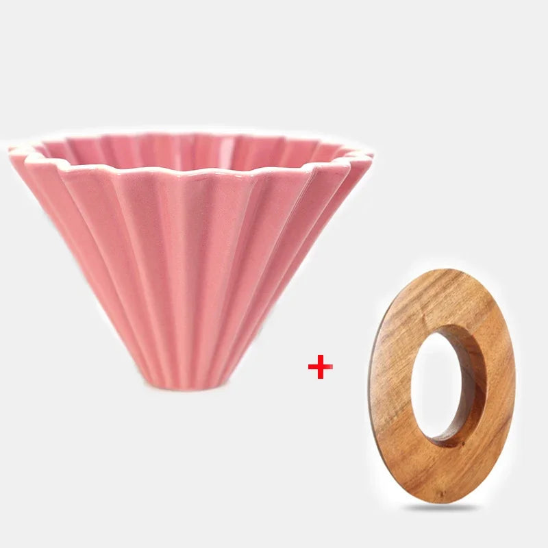 Dripper Céramique Origami — Forme Fleur