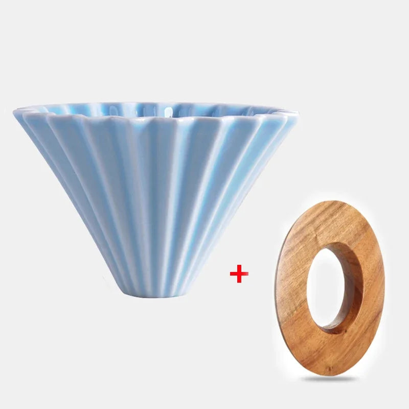 Dripper Céramique Origami — Forme Fleur