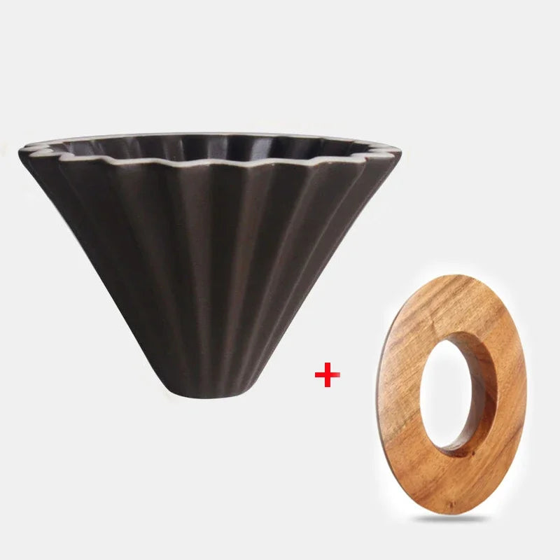 Dripper Céramique Origami — Forme Fleur