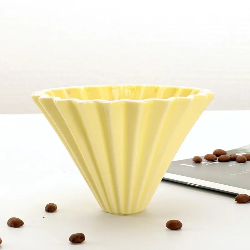 Dripper Céramique Origami — Forme Fleur