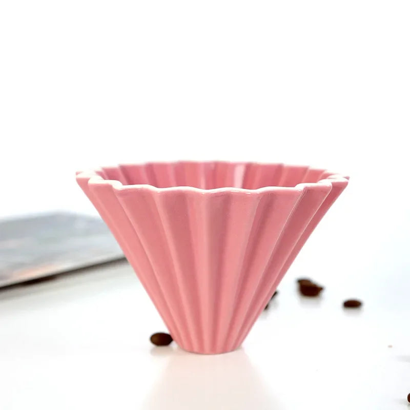 Dripper Céramique Origami — Forme Fleur