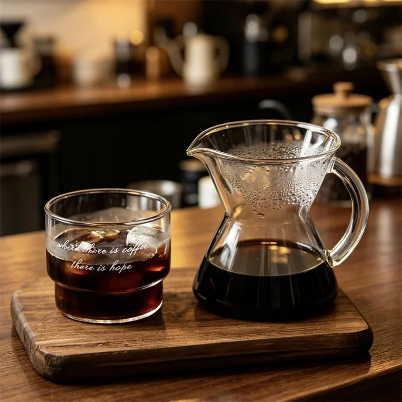 Carafe Verre Pour-Over avec Poignée