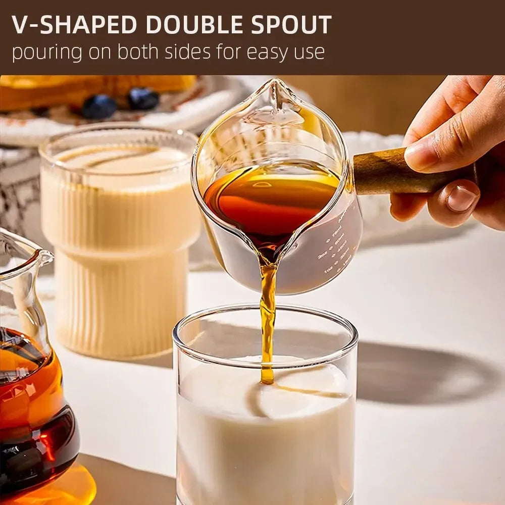 Mesure à Café en Verre & Bois