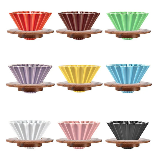 Dripper Céramique Origami — Forme Fleur
