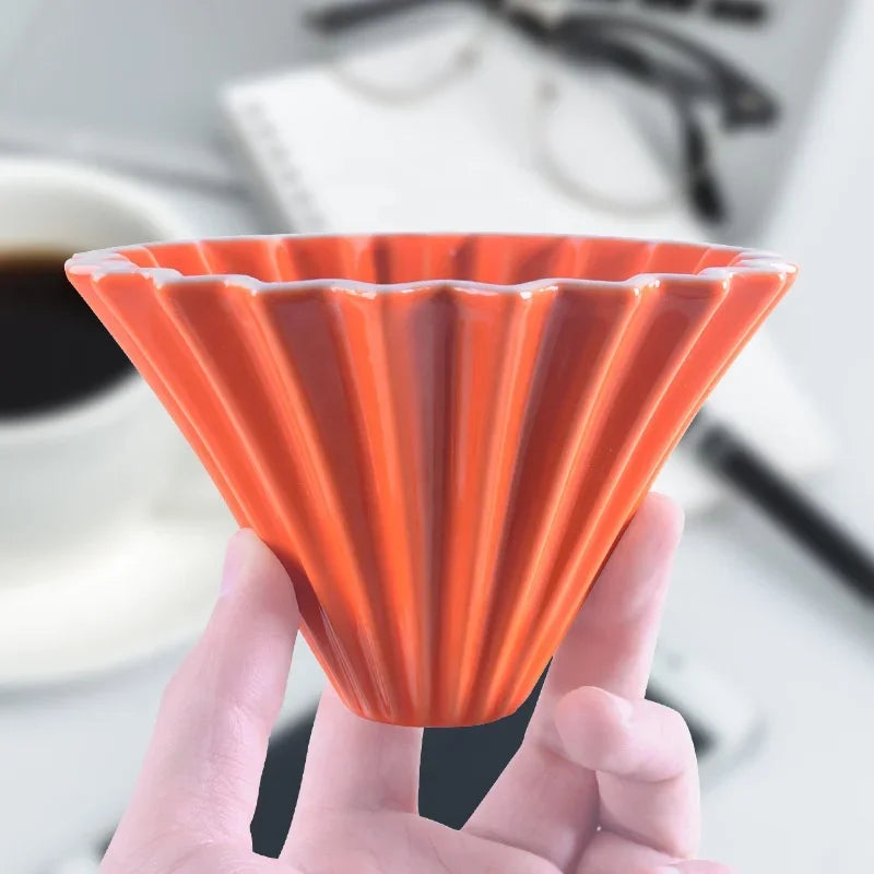 Dripper Céramique Origami — Forme Fleur
