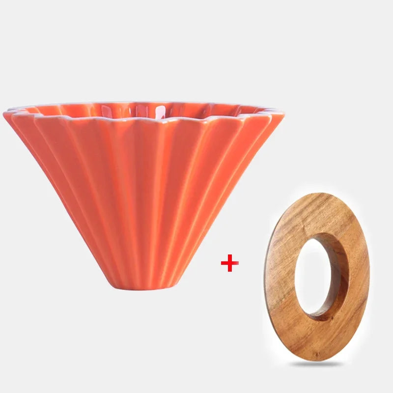 Dripper Céramique Origami — Forme Fleur