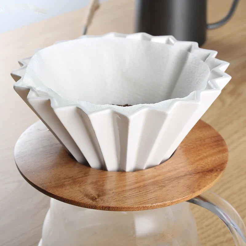 Dripper Céramique Origami — Forme Fleur