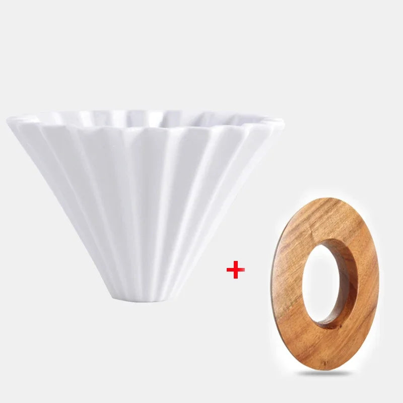 Dripper Céramique Origami — Forme Fleur