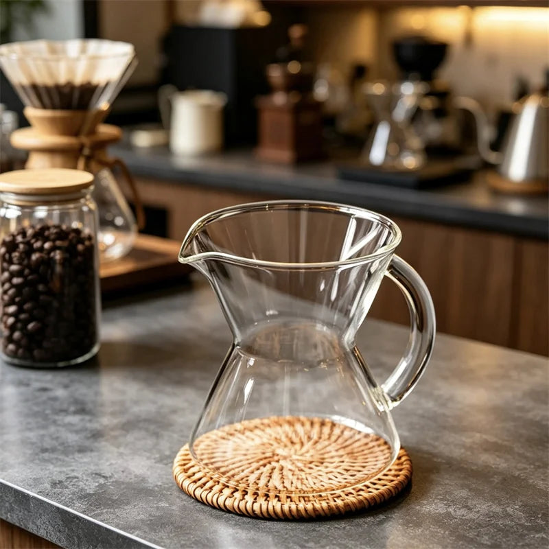 Carafe Verre Pour-Over avec Poignée