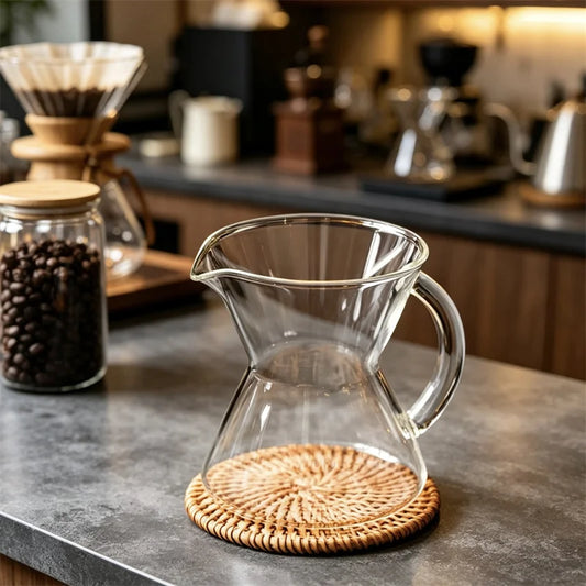Carafe Verre Pour-Over avec Poignée