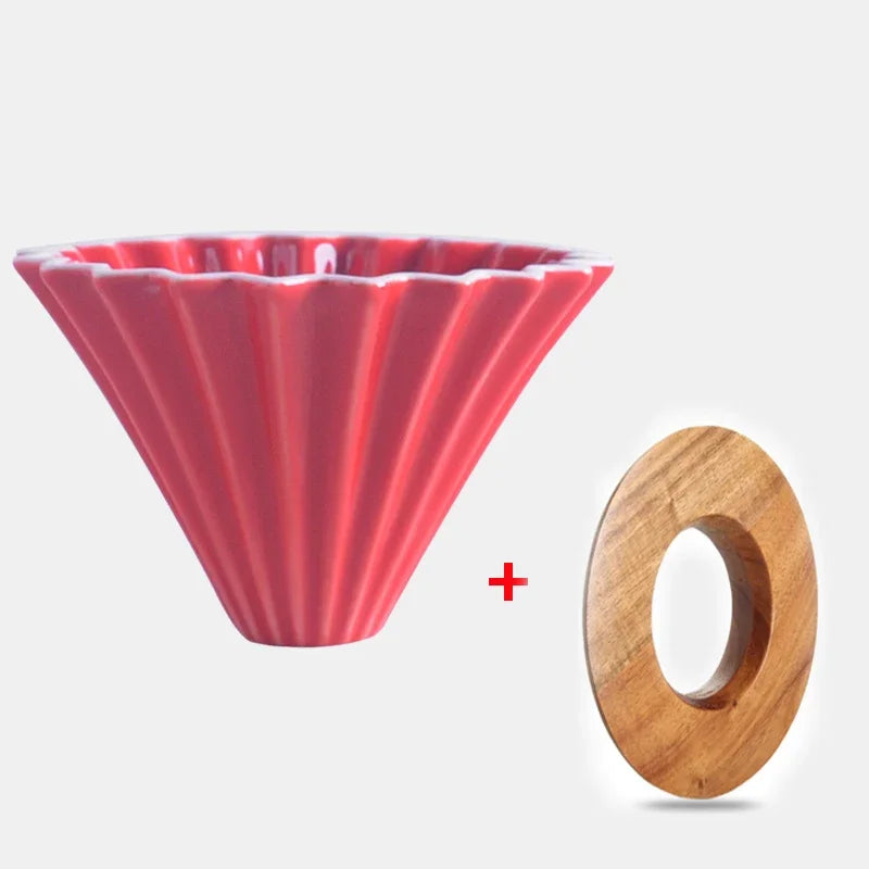Dripper Céramique Origami — Forme Fleur