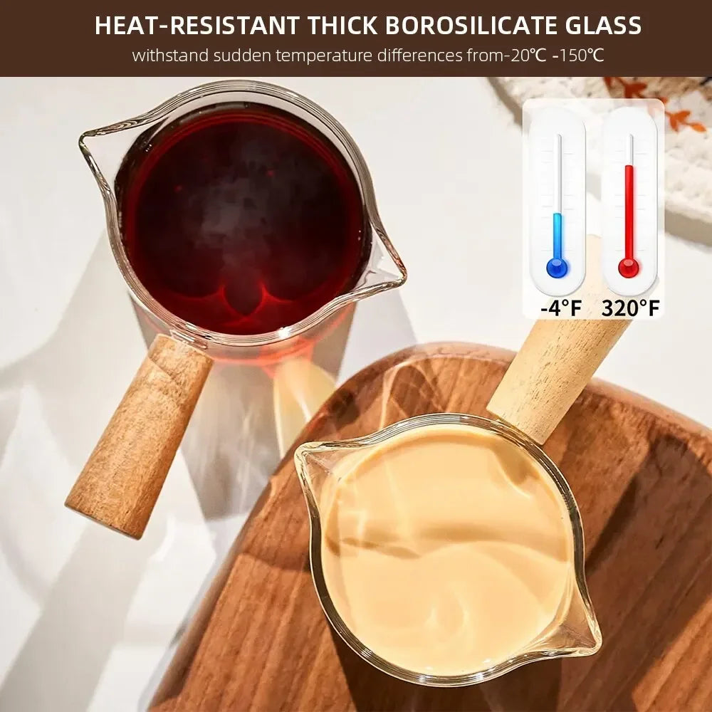 Mesure à Café en Verre & Bois