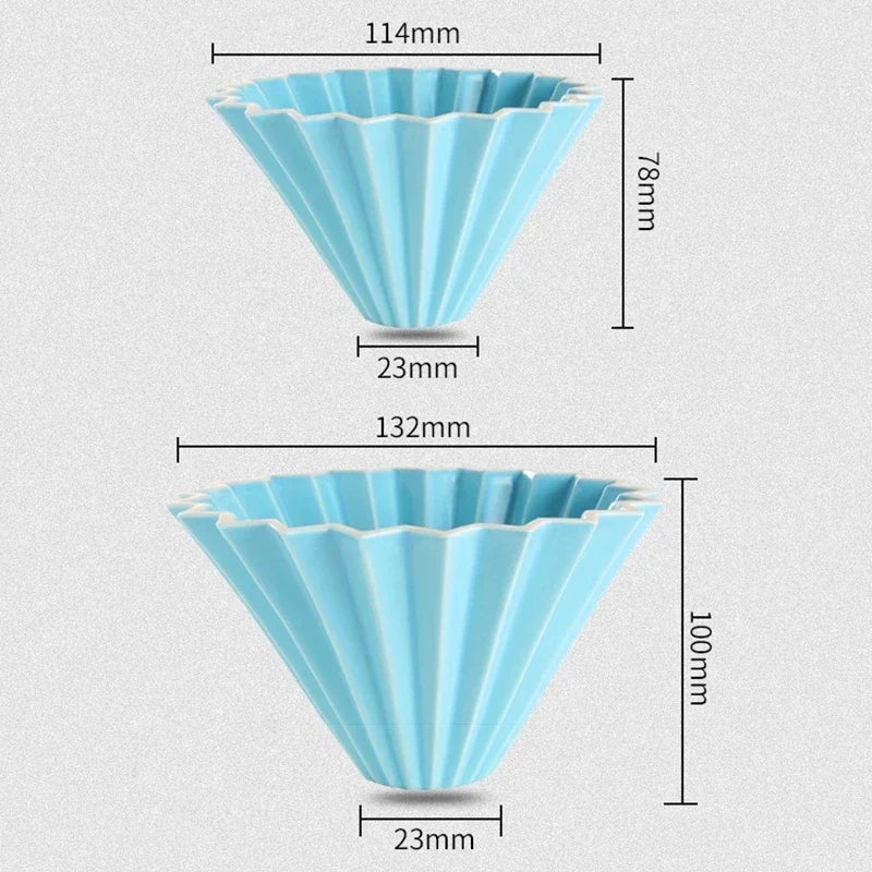 Dripper Céramique Origami — Forme Fleur