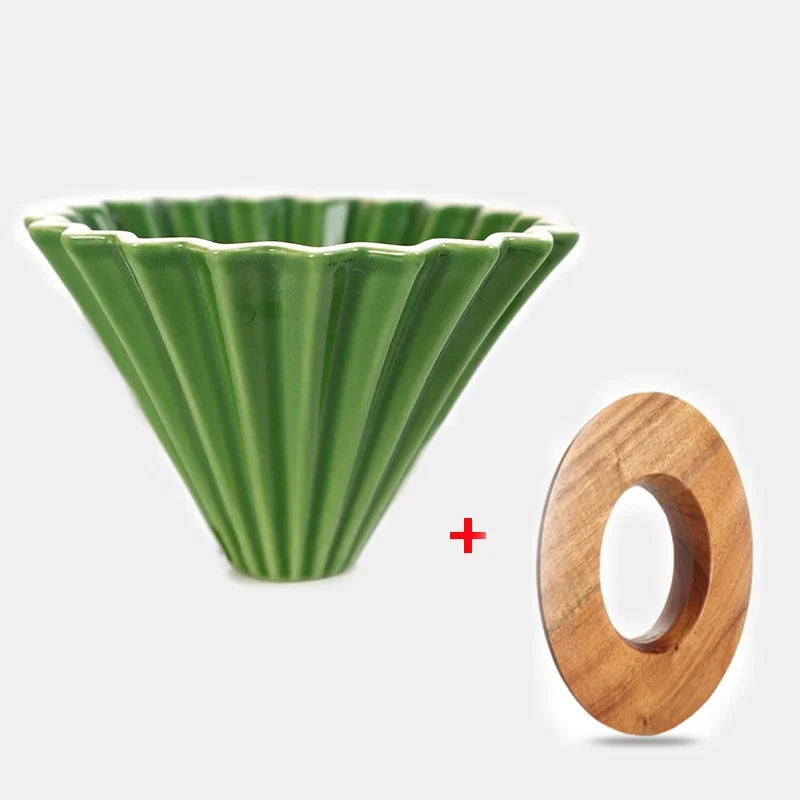 Dripper Céramique Origami — Forme Fleur