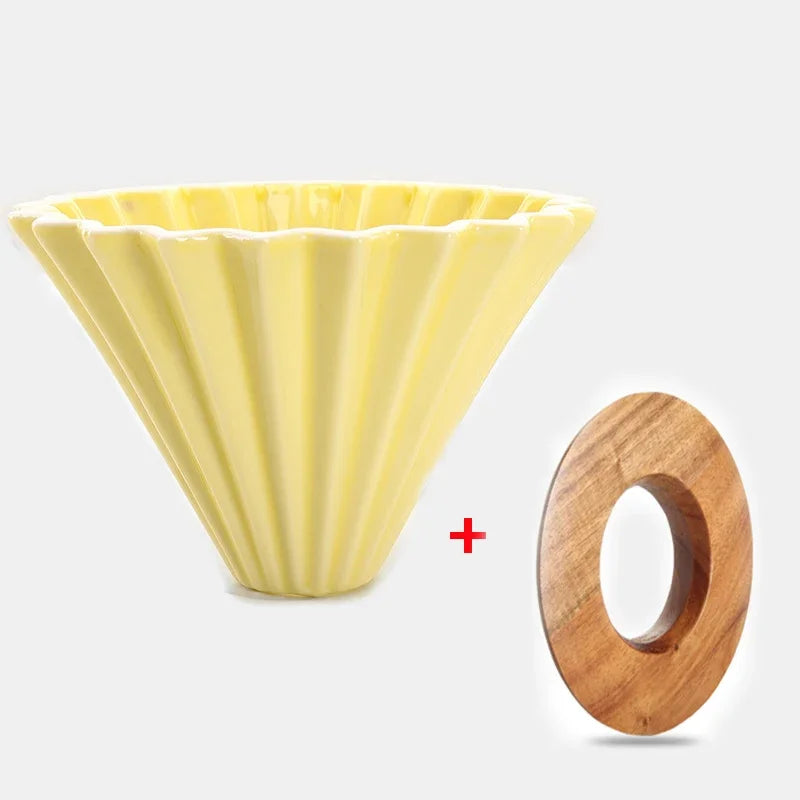Dripper Céramique Origami — Forme Fleur